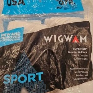 Wigwam White Women's Athletic Socks - 6 Pack Med